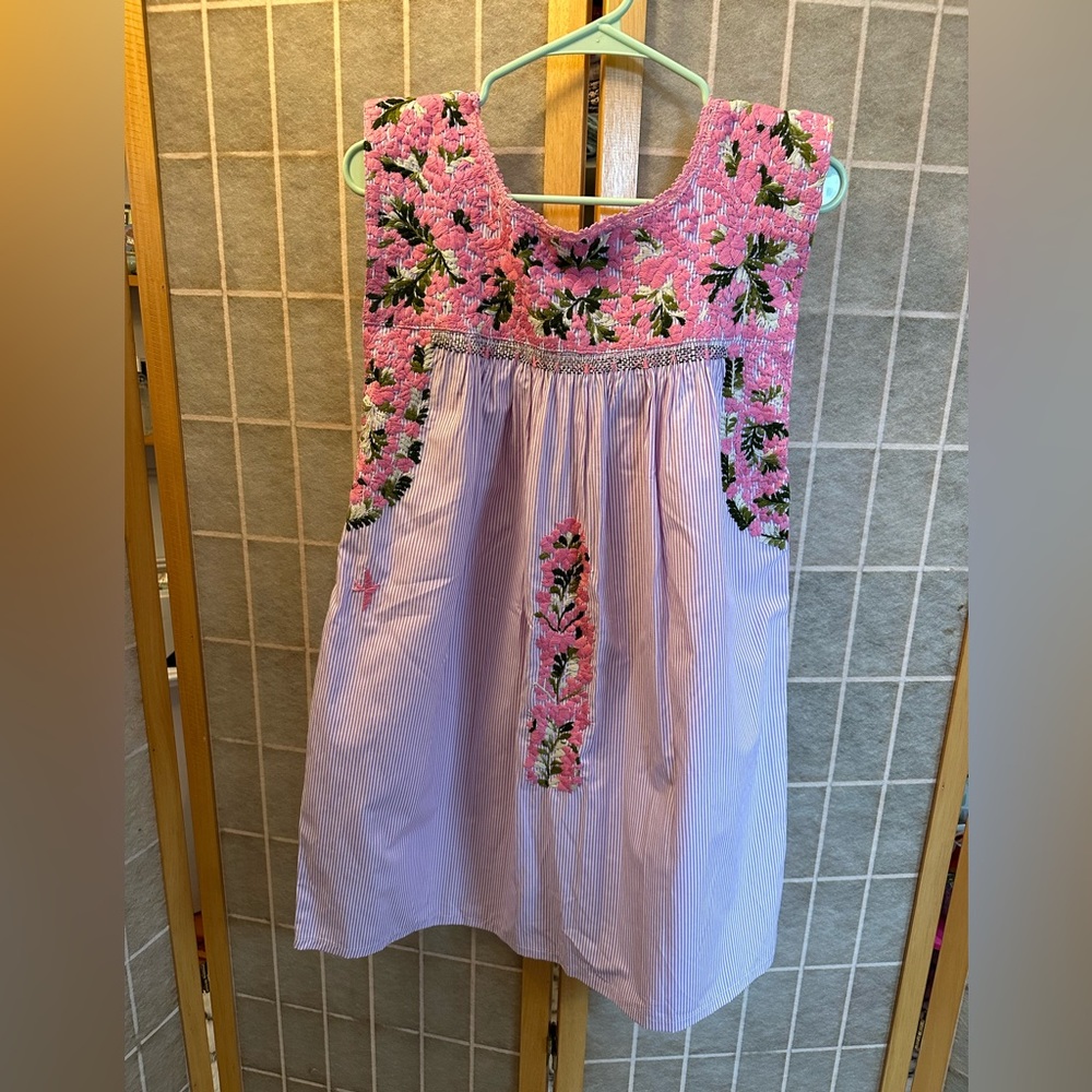 Mi Golondrina handmade embroidered dress